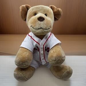 Boston Red Sox Build A Bear Dog MLB Baseball Puppy Barks When Paw Pressed